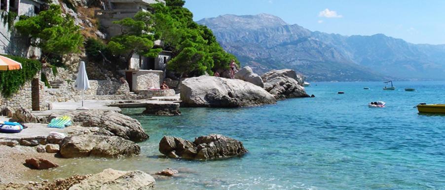 Amazing View Over The Beach Omiš Kültér fotó